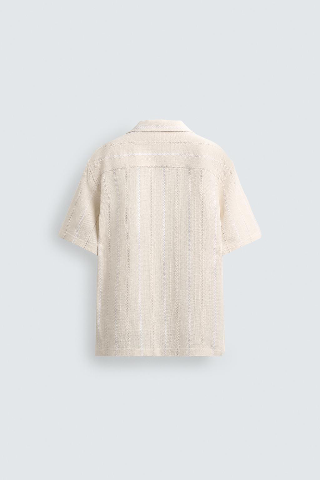 Рубашка с геометрическим жаккардовым узором