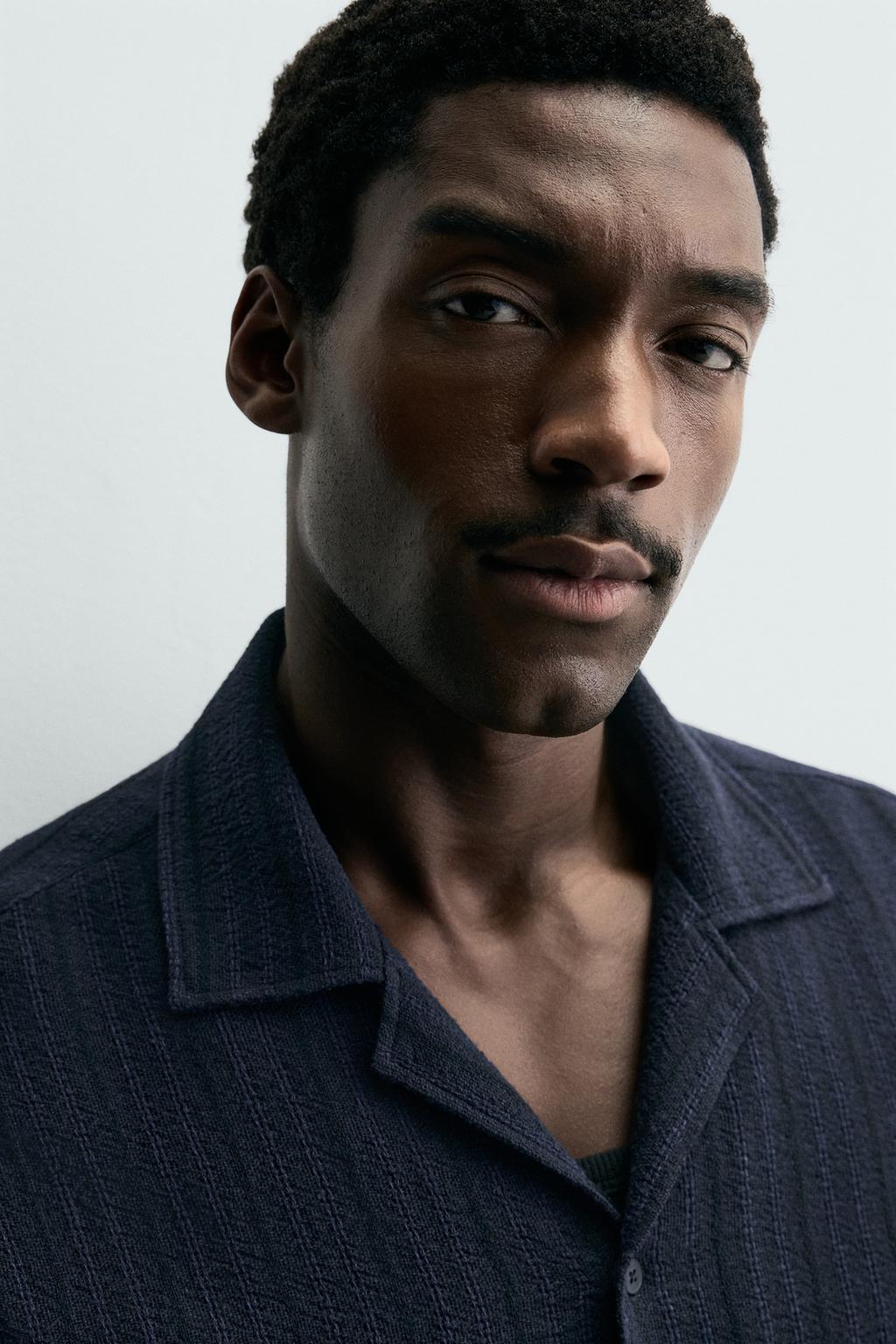 Рубашка с геометрическим жаккардовым узором