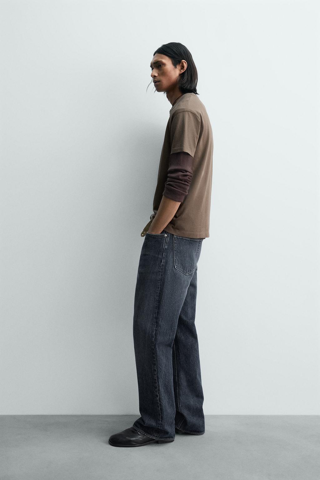 ФУТБОЛКА СВОБОДНОГО КРОЯ С НАДПИСЬЮ И ЭФФЕКТОМ ПОТЕРТОСТИ