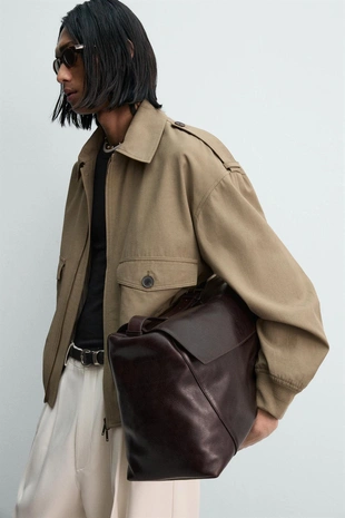 Куртка свободного кроя из вискозы и хлопка, лимитированная серия- Заказать в России