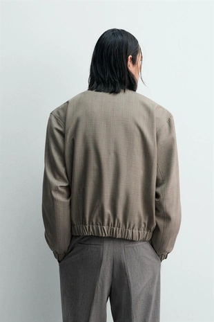 Куртка свободного кроя «гусиная лапка» ограниченная серия- Заказать в России