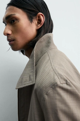 Куртка свободного кроя «гусиная лапка» ограниченная серия- Заказать в России