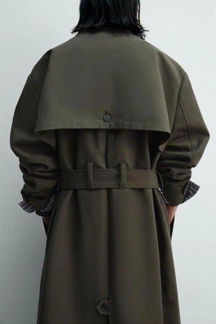 Тренч с контрастным воротником - LIMITED EDITION- Заказать в России