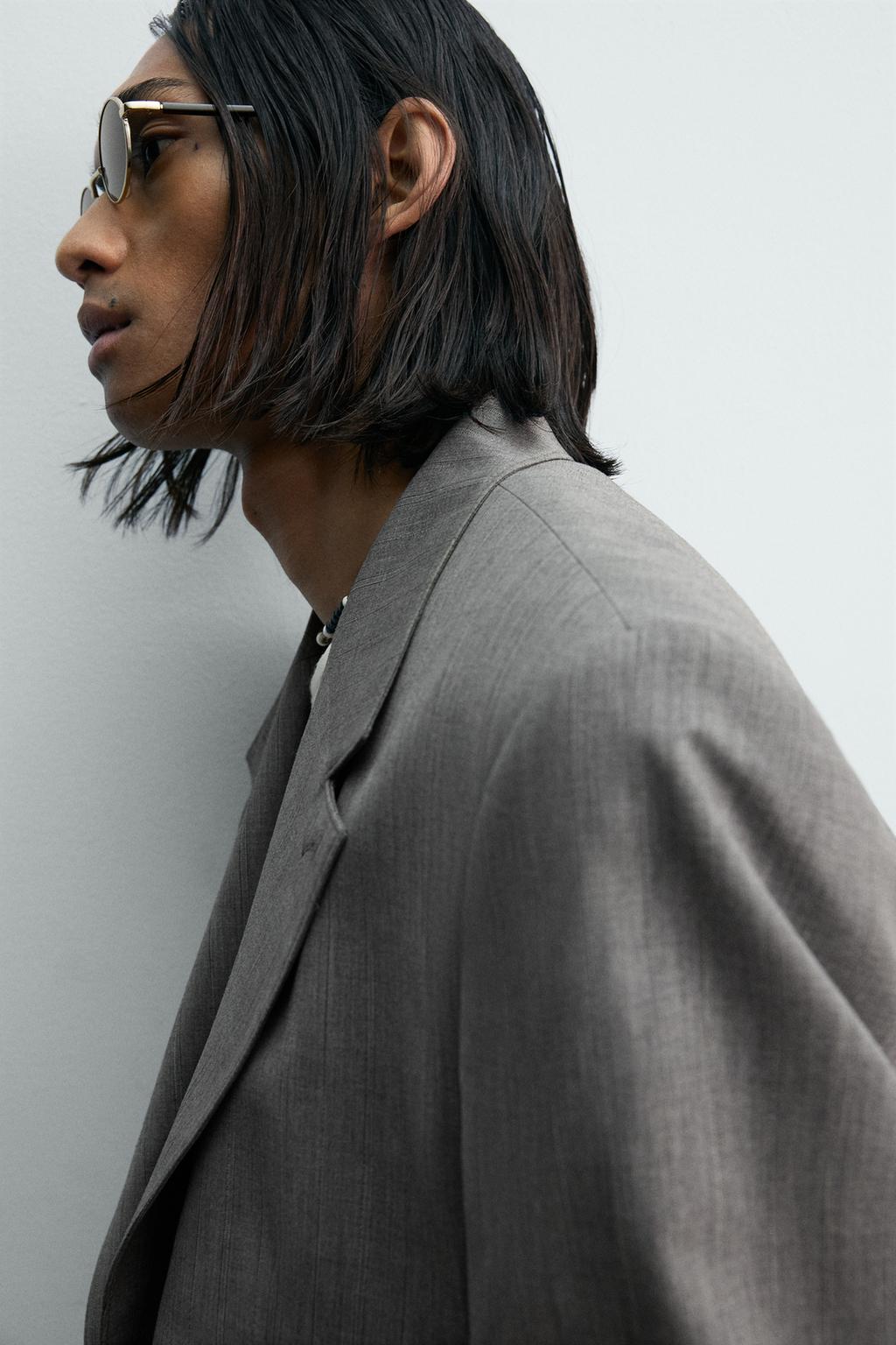 КОСТЮМНЫЙ БЛЕЙЗЕР ИЗ РЕЛЬЕФНОЙ ТКАНИ В ПОЛОСКУ LIMITED EDITION