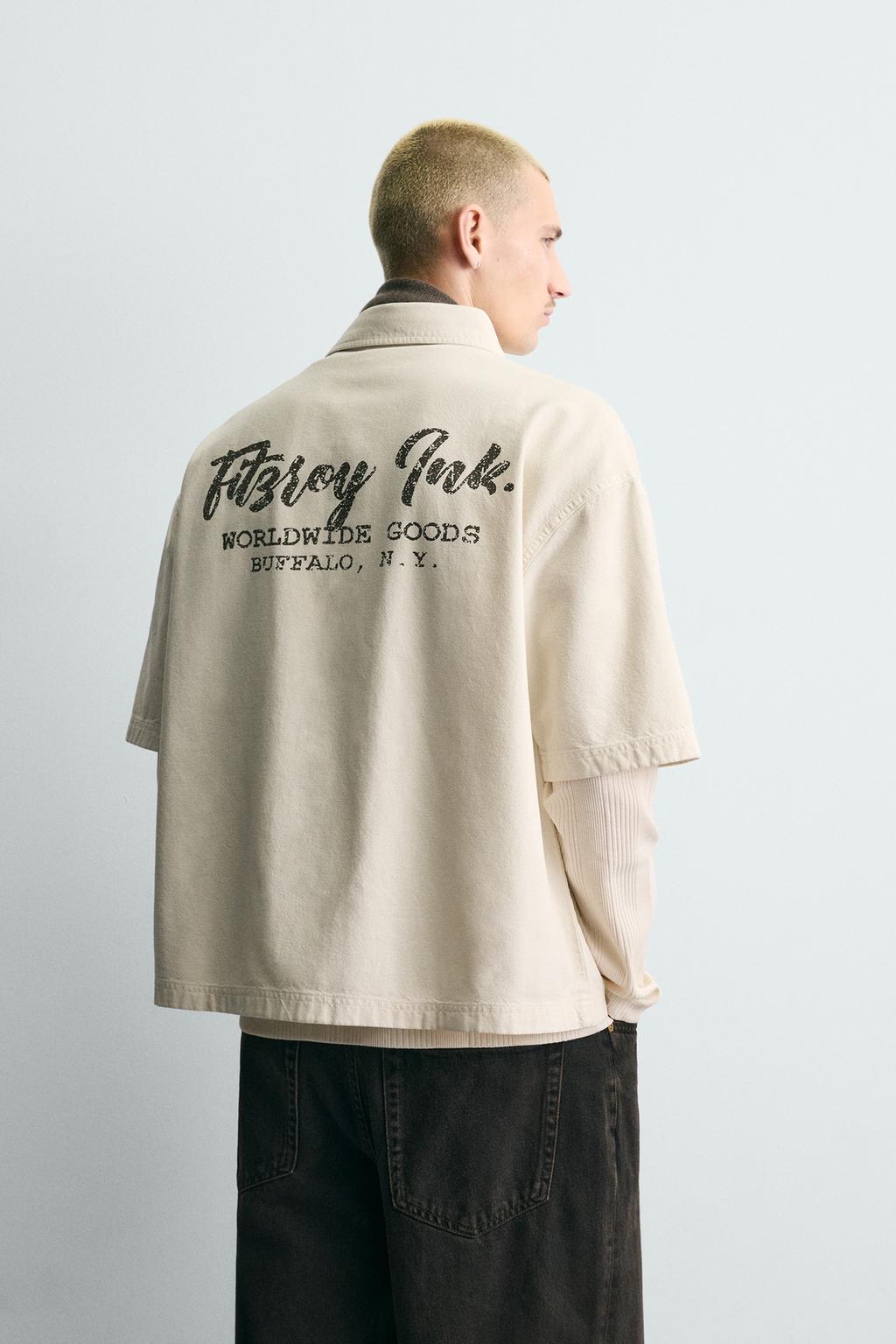 Рубашка с текстурой и карманами