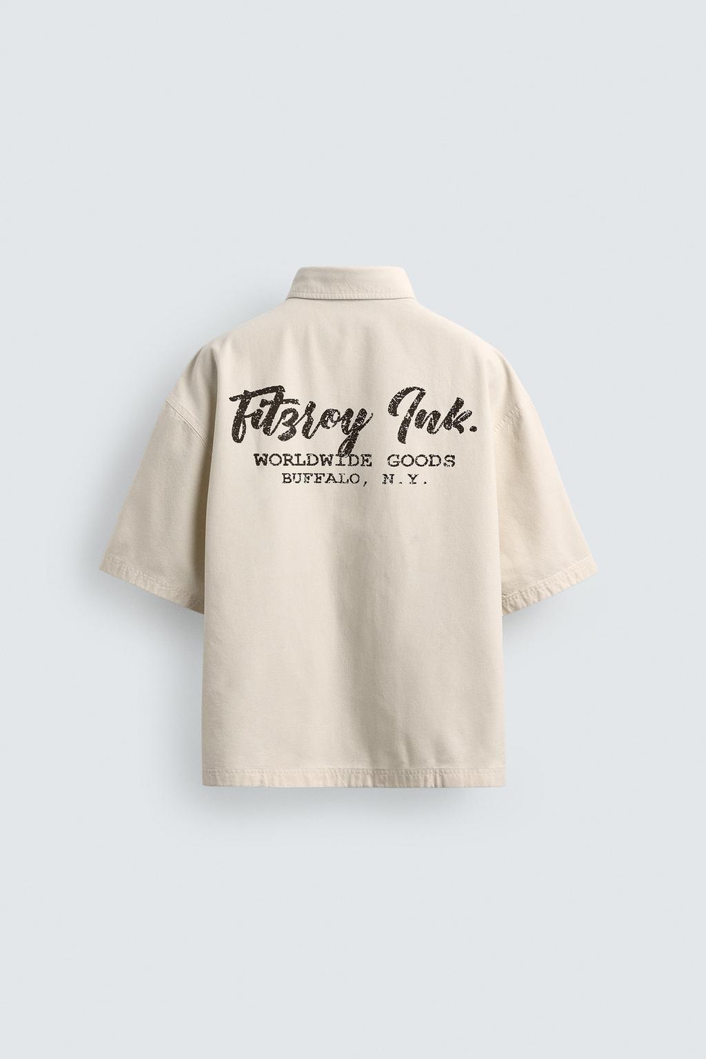 Рубашка с текстурой и карманами