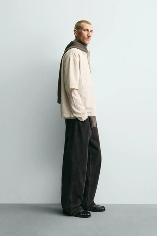 Рубашка с текстурой и карманами