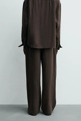 Плавные брюки свободного кроя- Заказать в России