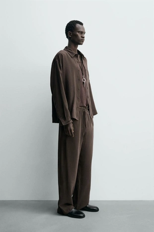 Плавные брюки свободного кроя- Заказать в России