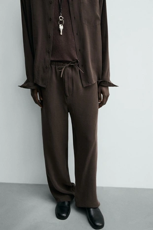 Плавные брюки свободного кроя- Заказать в России