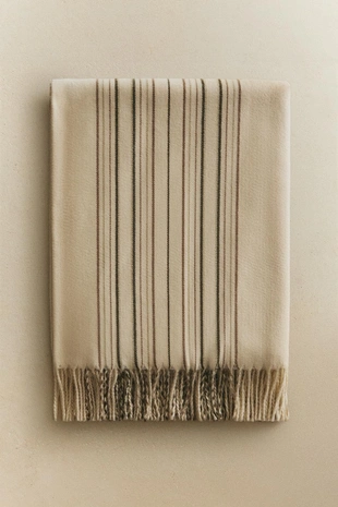 Мягкое плед с полосками- Заказать в России