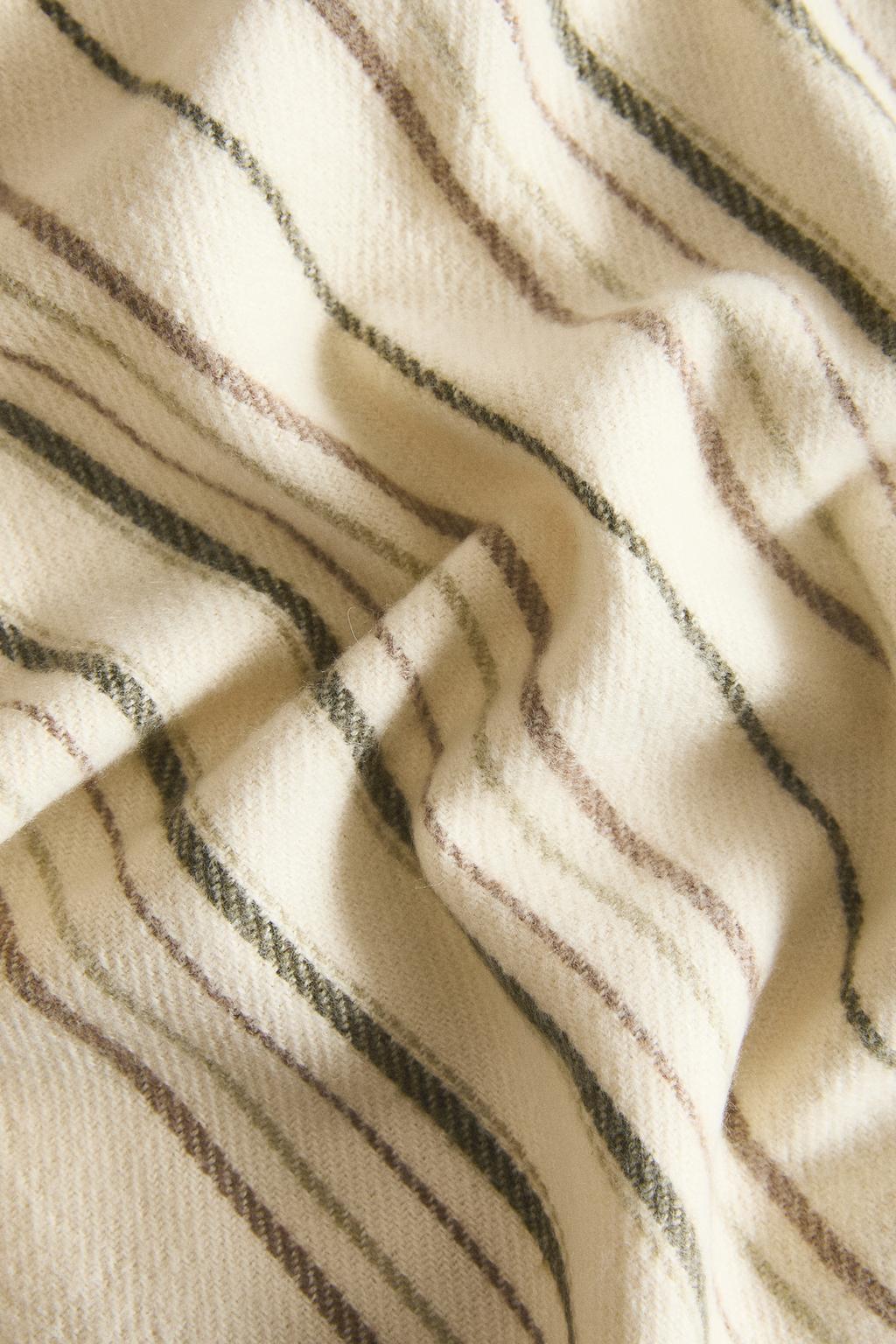 Мягкое плед с полосками