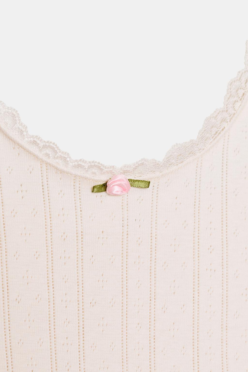 ТОП ИЗ АЖУРНОГО ТРИКОТАЖА НА БРЕТЕЛЯХ