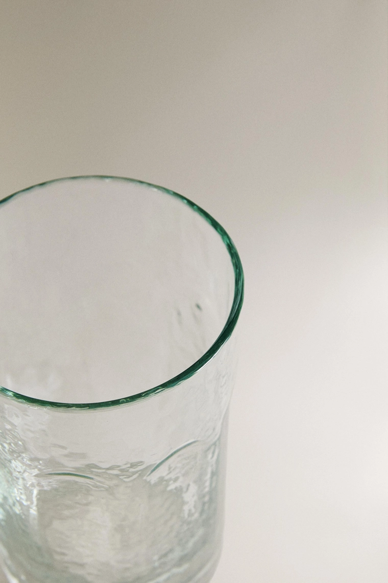 Стакан для газировки из молотого стекла