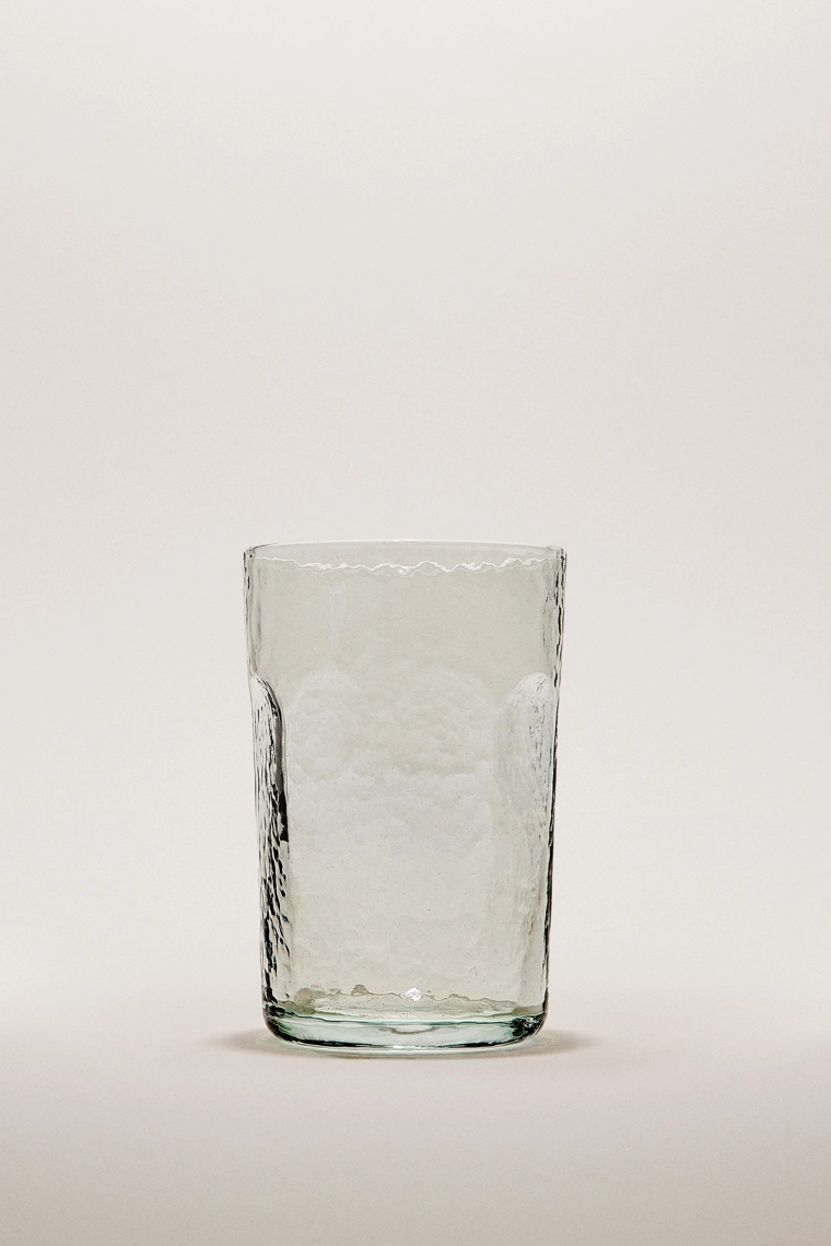 Стакан для газировки из молотого стекла