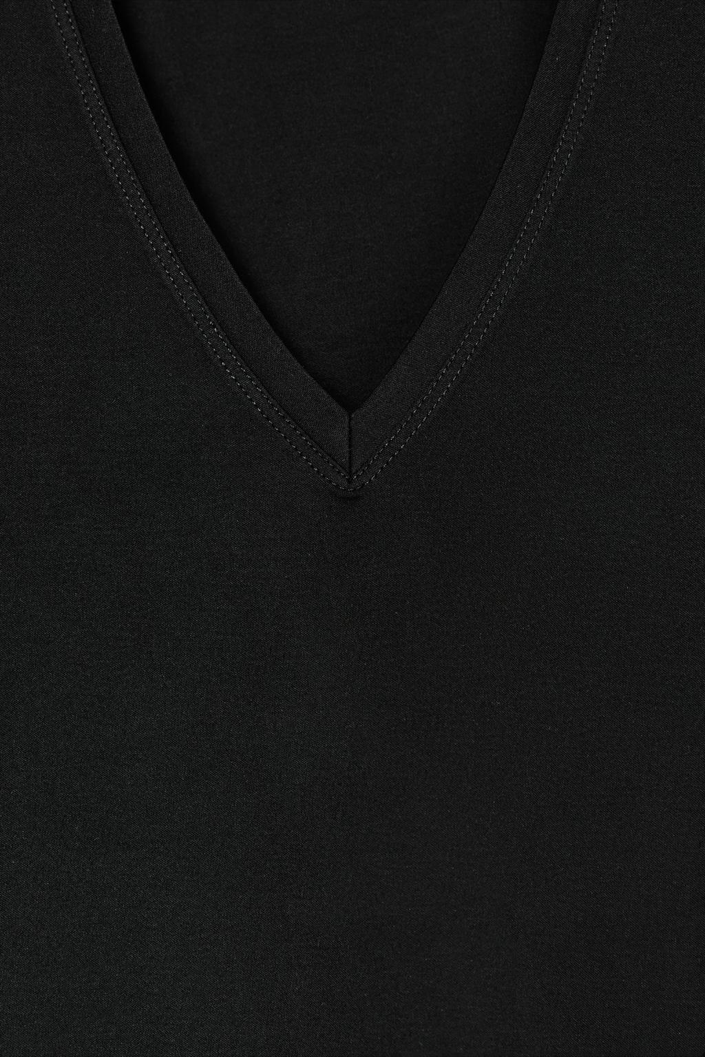 ФУТБОЛКА INTERLOCK С V-ОБРАЗНЫМ ВЫРЕЗОМ