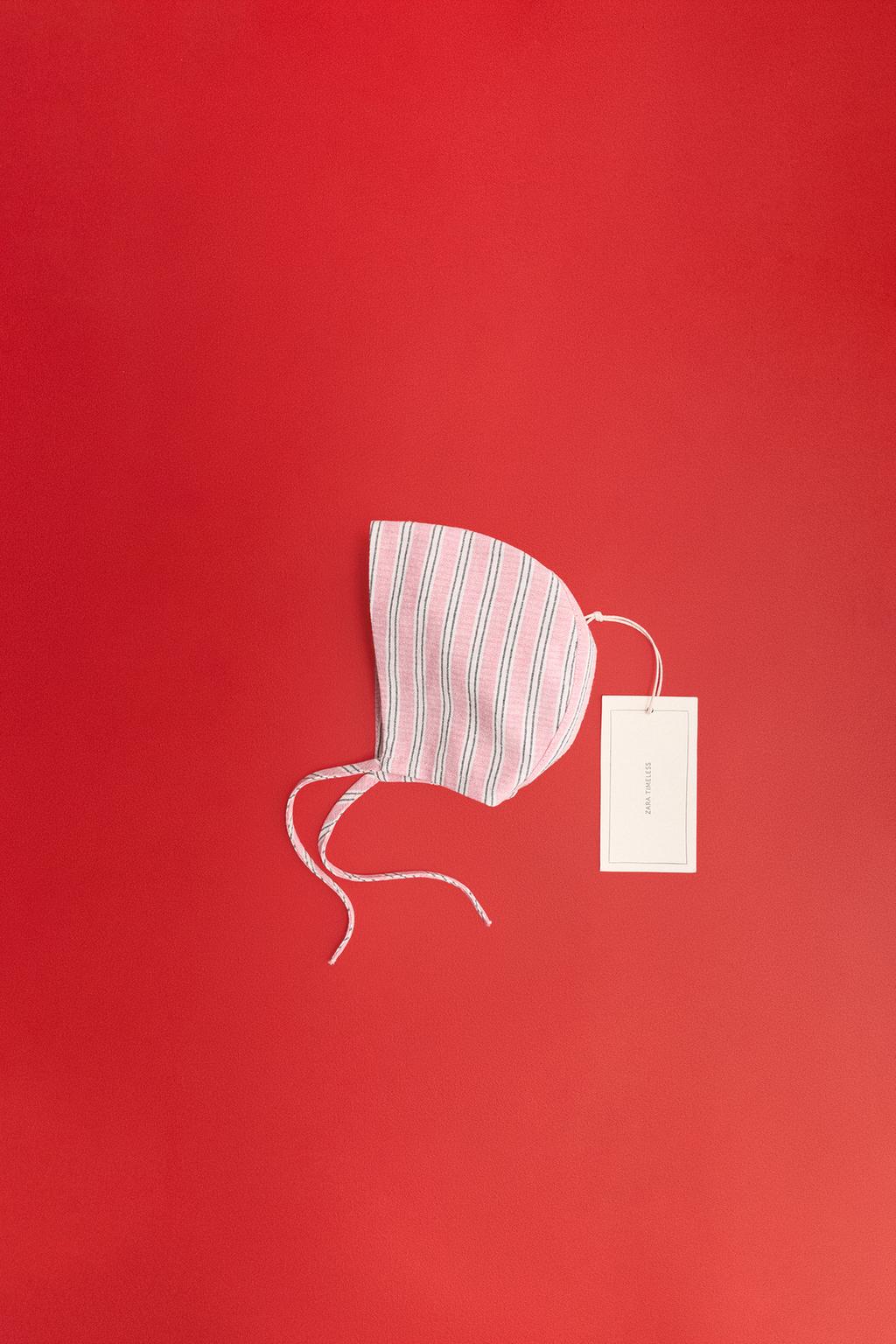 Полосатая шапочка zara timeless