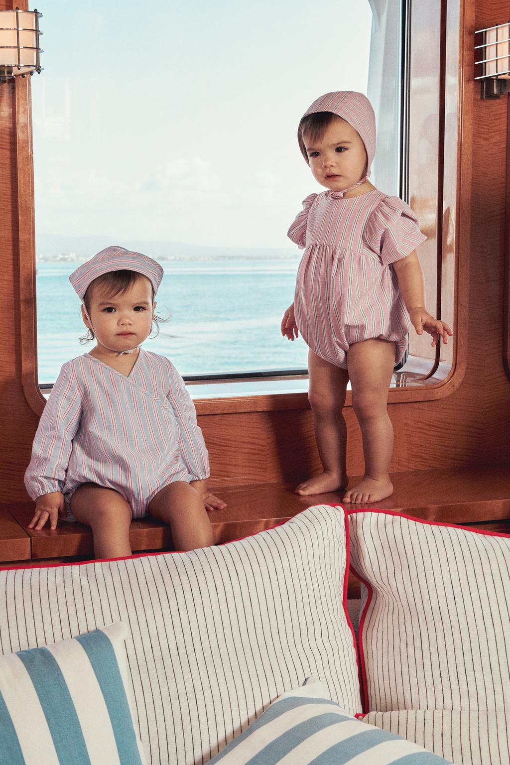 Полосатая шапочка zara timeless