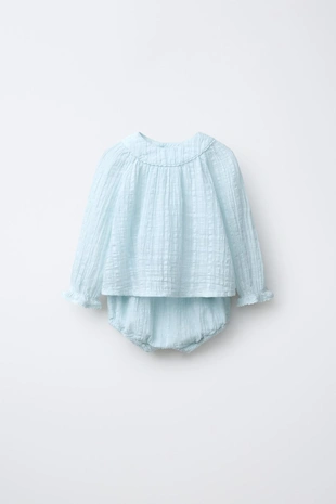 Комплект из блузы и трусов из рельефной ткани- Заказать в России