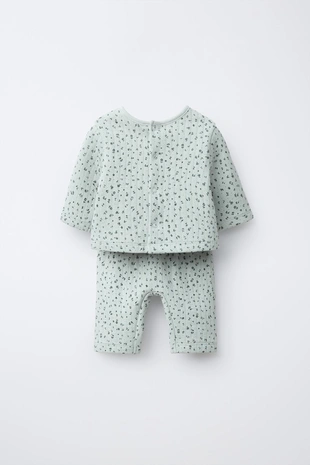 Комплект из жакета, футболки 2 в 1 и брюк с цветочным принтом- Заказать в России