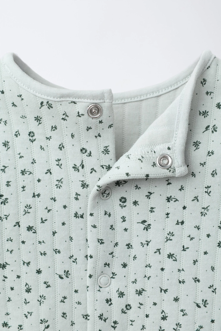 Набор кардигана с втачным джемпером и цветочных брюк 2 в 1