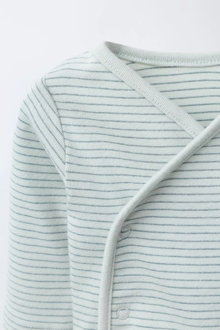 Комплект из боди и брюк-шароваров в полоску- Заказать в России