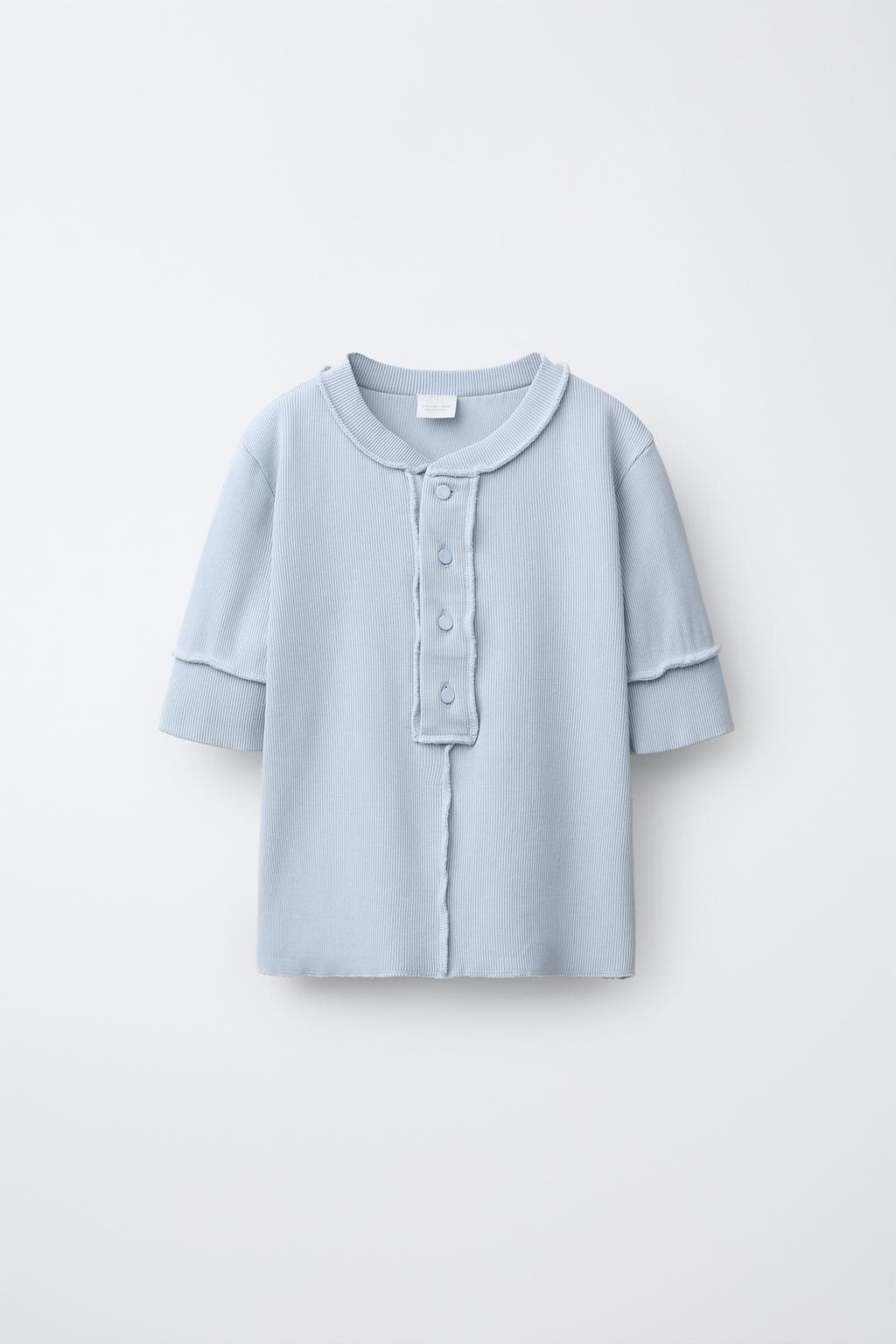 ФУТБОЛКА ОВЕРЛОК С ПУГОВИЦАМИ