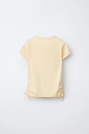 Футболка из модала с вырезами и бантами- Заказать в России