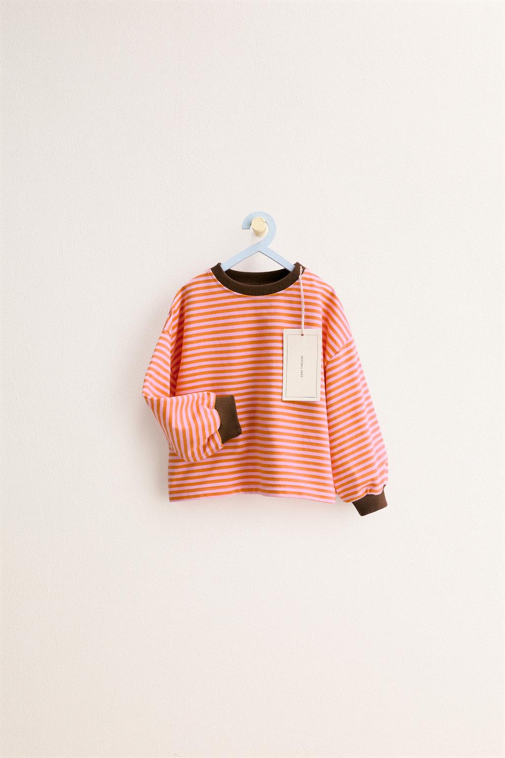 ZARA TIMELESS - ФУТБОЛКА В КОНТРАСТНУЮ ПОЛОСКУ