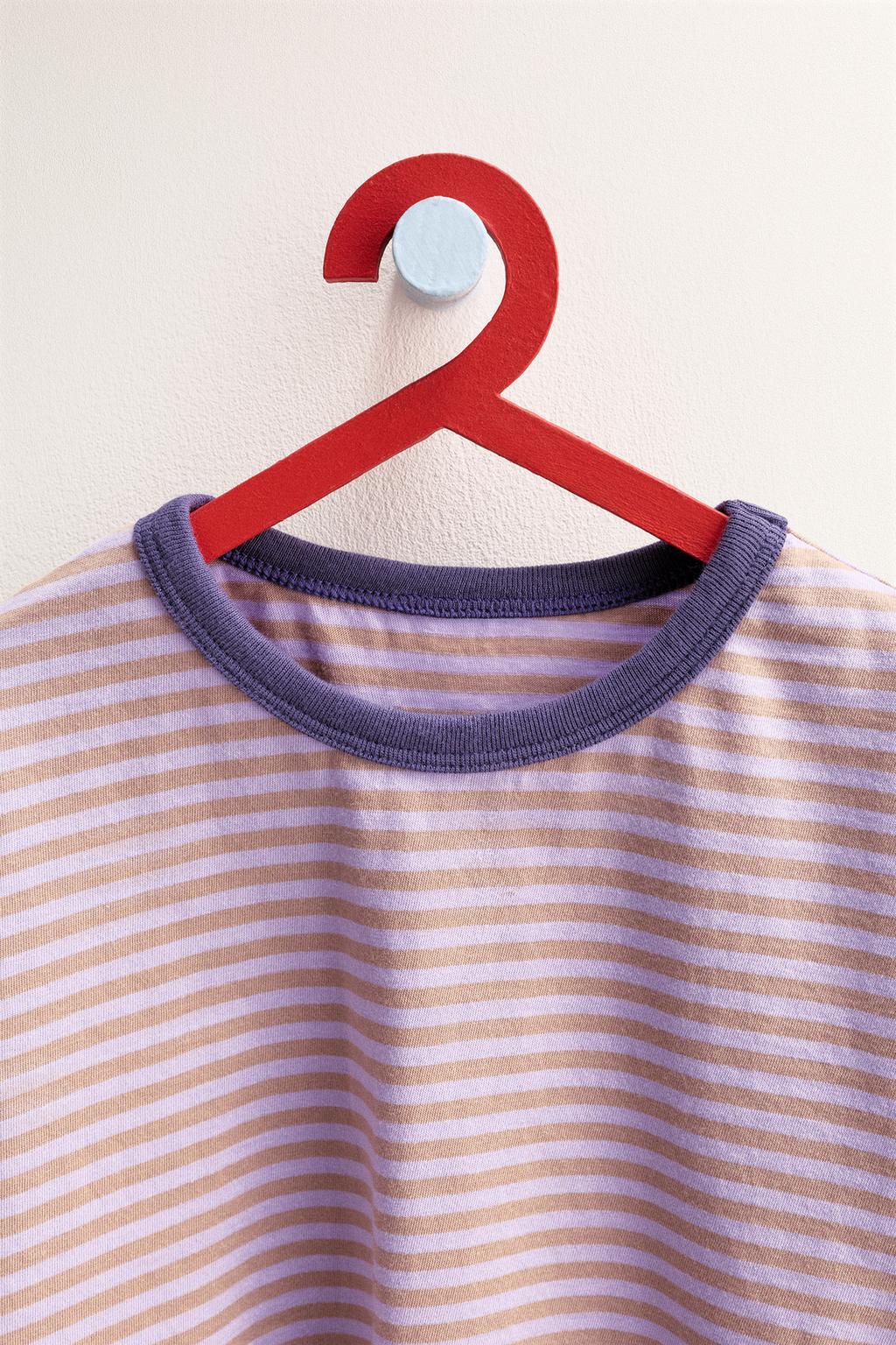 ZARA TIMELESS - ПОЛОСАТАЯ ФУТБОЛКА С КОНТРАСТНЫМ ВОРОТНИКОМ