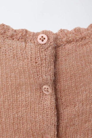 Платье-комбинезон с аппликацией из лоскутного вязания- Заказать в России