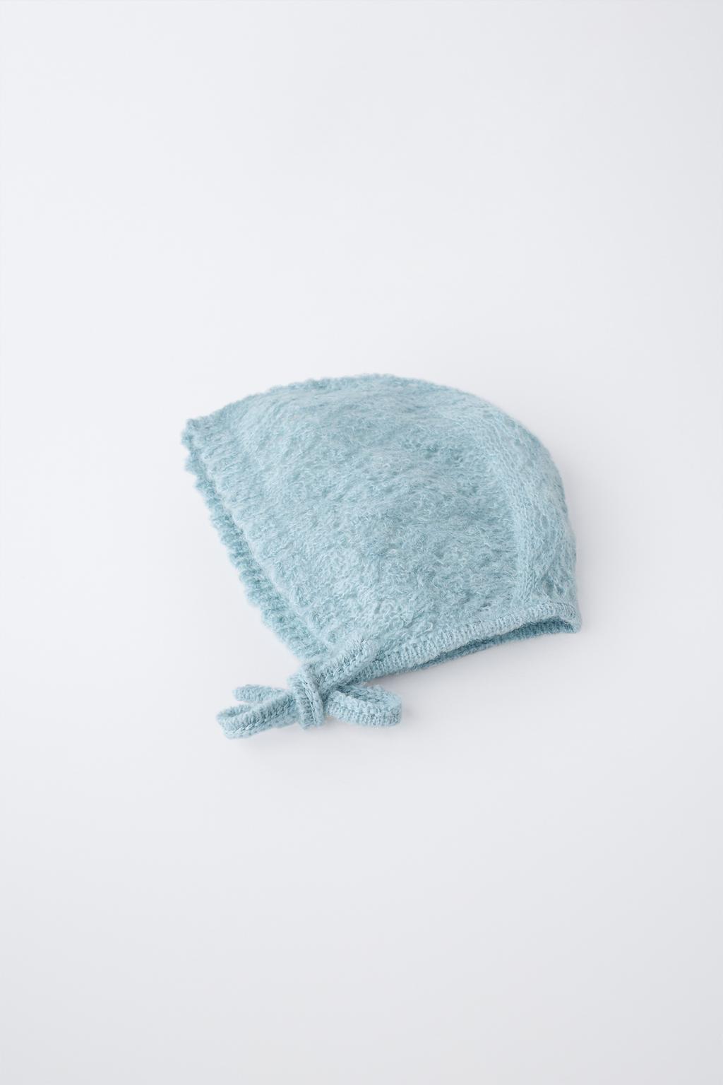 АЖУРНЫЙ ТРИКОТАЖНЫЙ ЧЕПЧИК