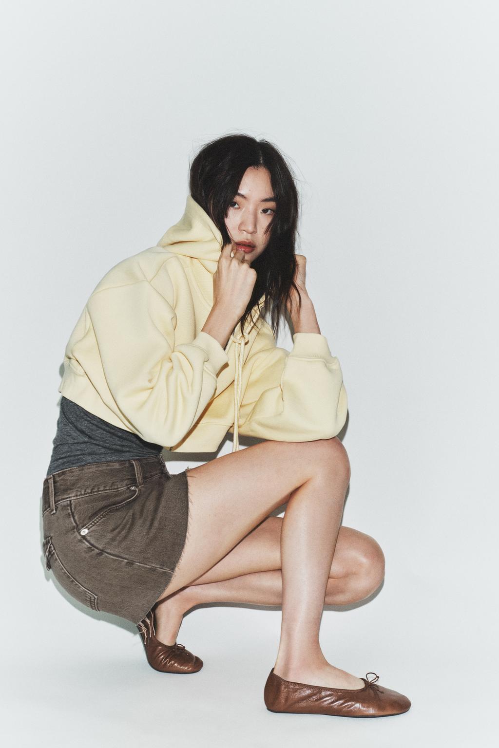 КОЖАНЫЕ БАЛЕТКИ С БАНТИКОМ