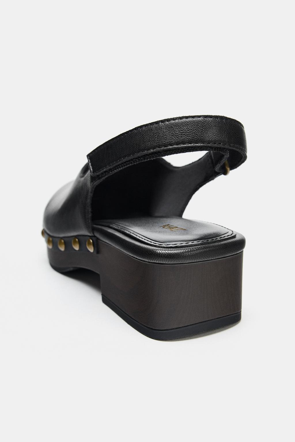 САБО ИЗ КОЖИ С ЗАКЛЕПКАМИ