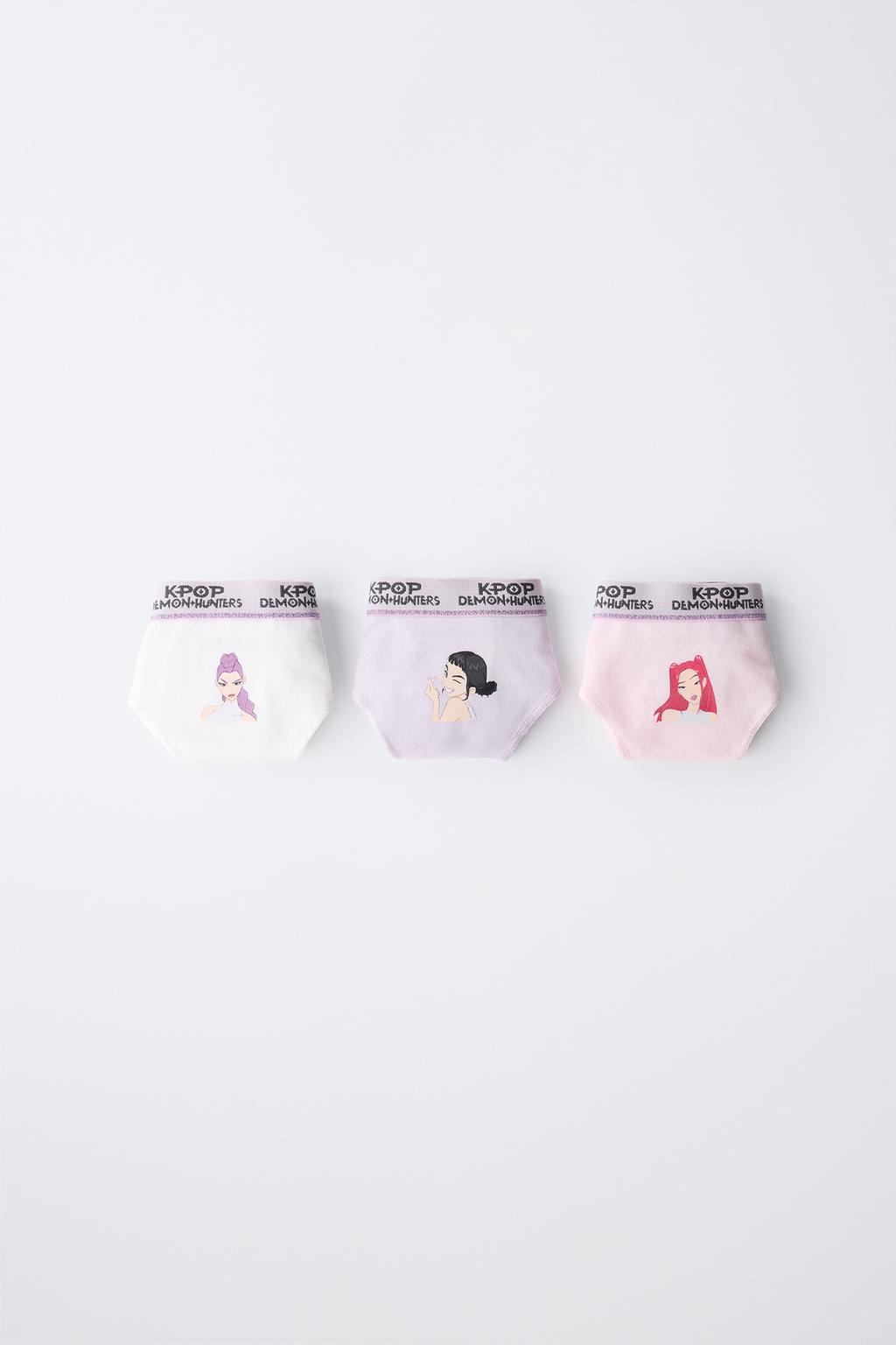 6-14 ЛЕТ/НАБОР ИЗ ТРЕХ ТРУСОВ KPOP DEMON HUNTERS™ NETFLIX ©