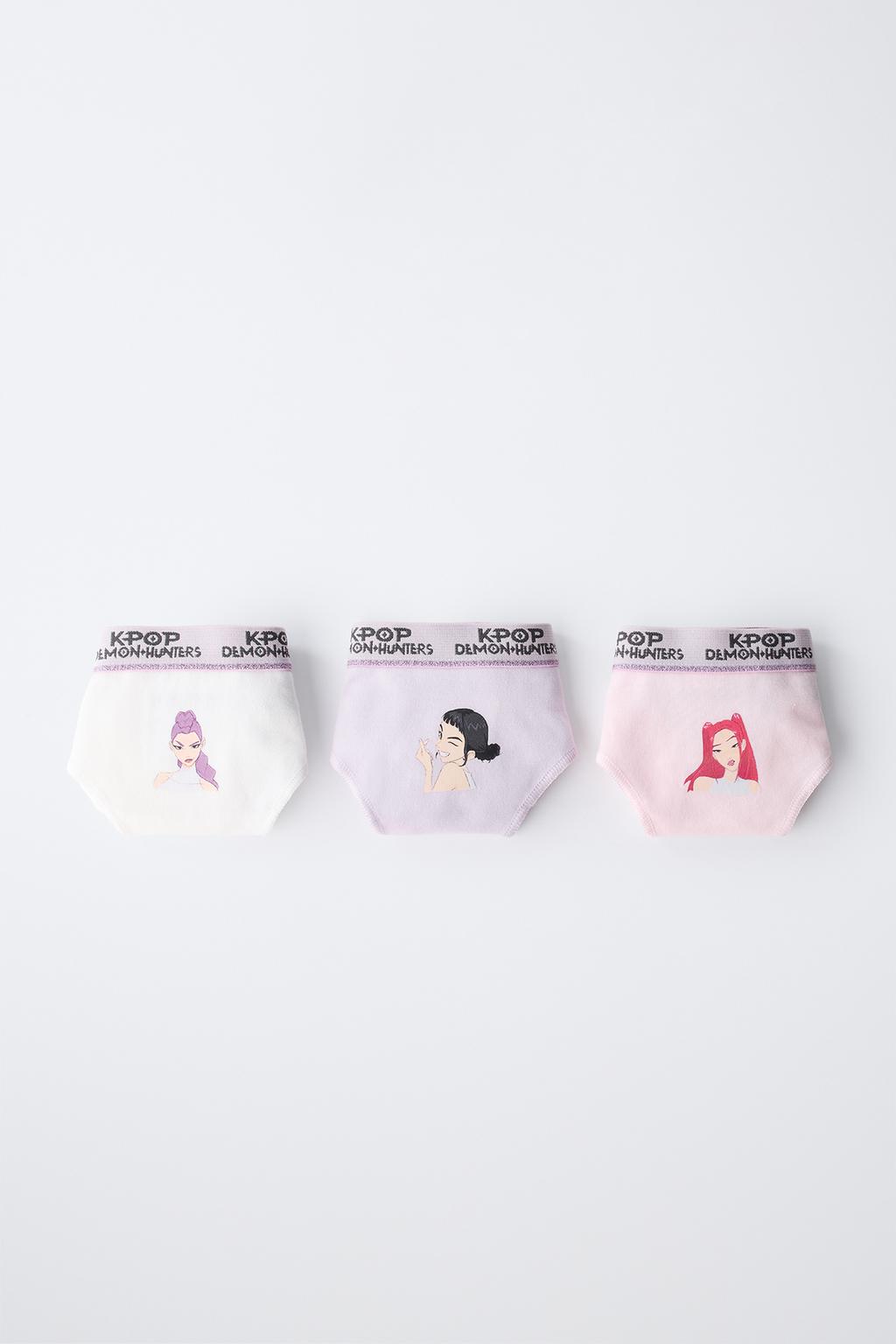 6-14 ЛЕТ/НАБОР ИЗ ТРЕХ ТРУСОВ KPOP DEMON HUNTERS™ NETFLIX ©
