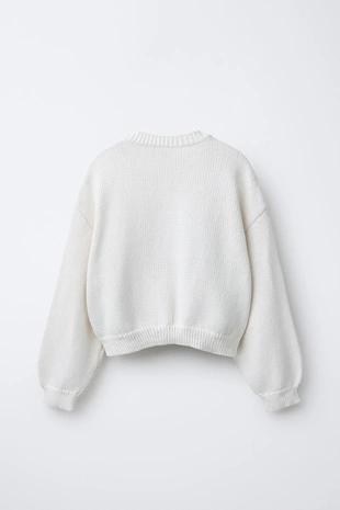 Кардиган с объемными рукавами- Заказать в России