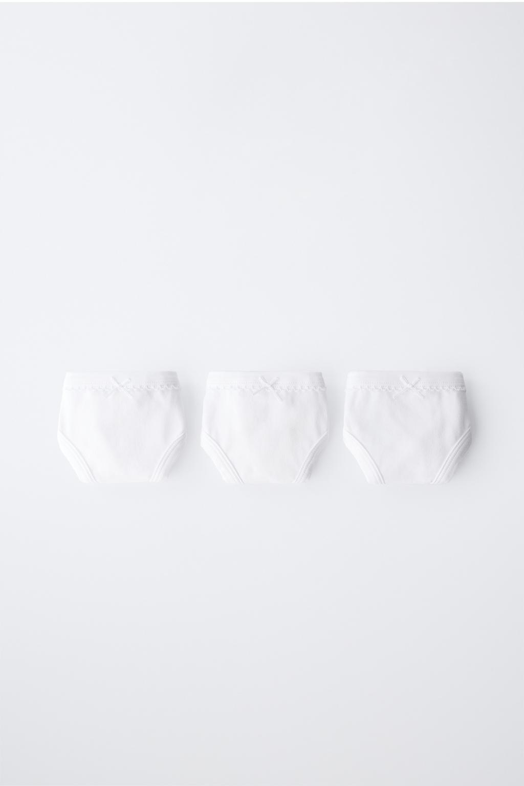 6–14 ЛЕТ/ НАБОР ИЗ ТРЕХ ОДНОТОННЫХ ТРУСОВ