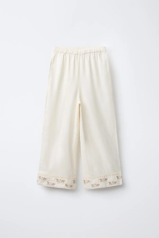 6-14 лет/ пижама с вышитыми цветами- Заказать в России