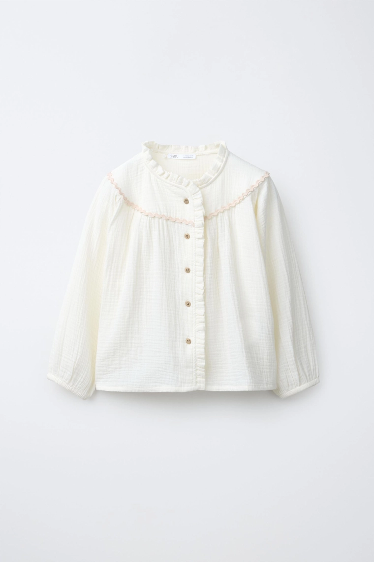 Пижама с текстурой волны контрастного цвета для возраста 6-14 лет