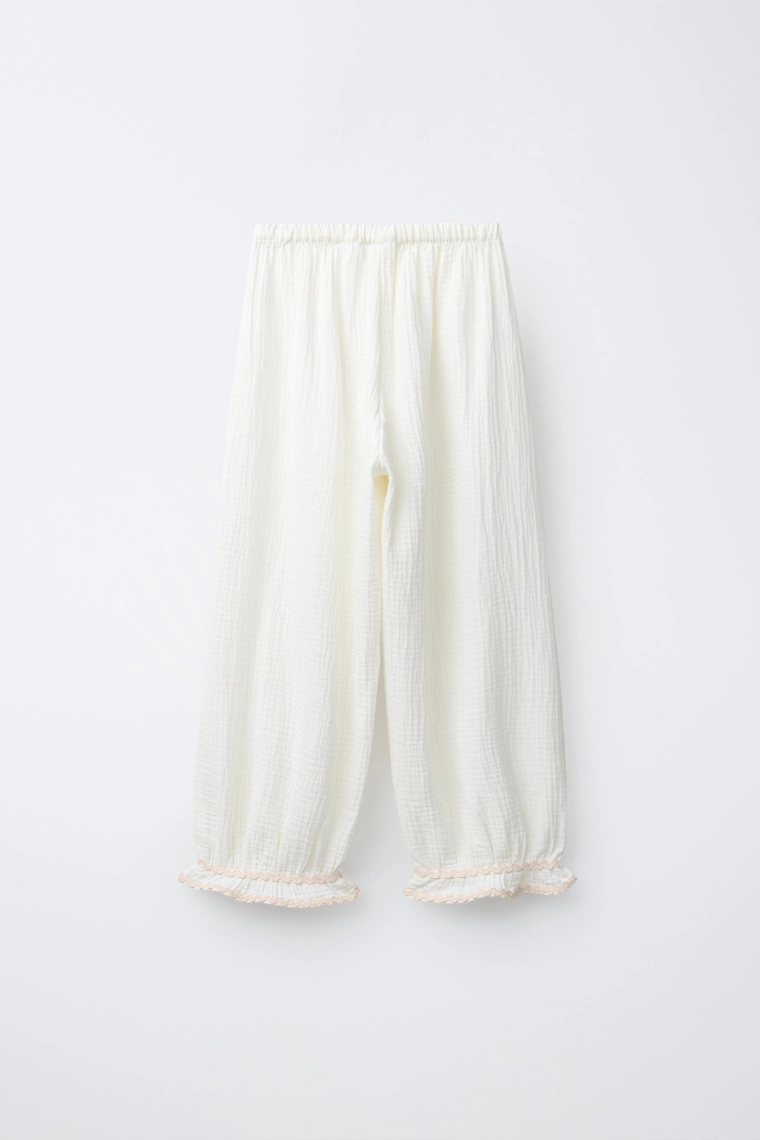 Пижама с текстурой волны контрастного цвета для возраста 6-14 лет