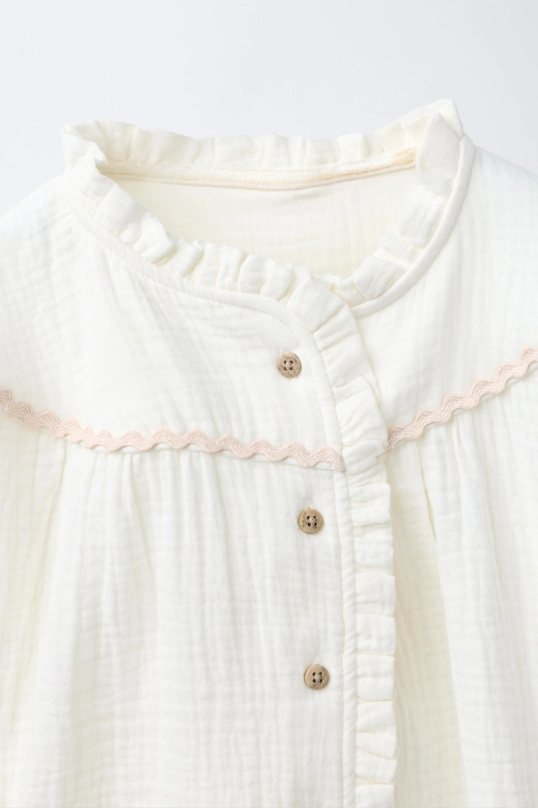 Пижама с текстурой волны контрастного цвета для возраста 6-14 лет