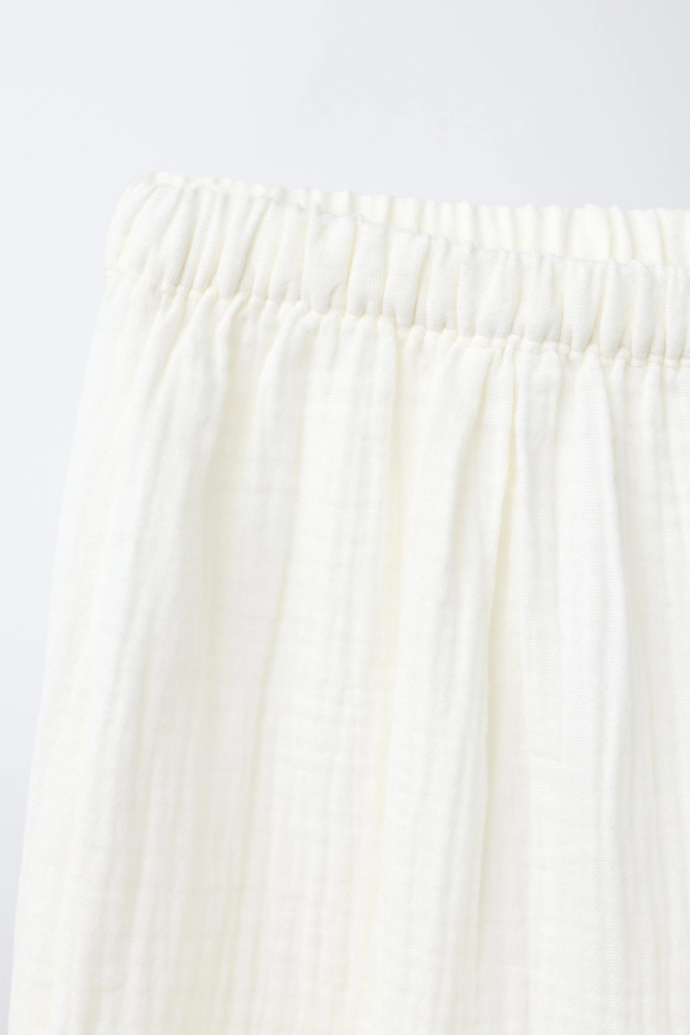 Пижама с текстурой волны контрастного цвета для возраста 6-14 лет