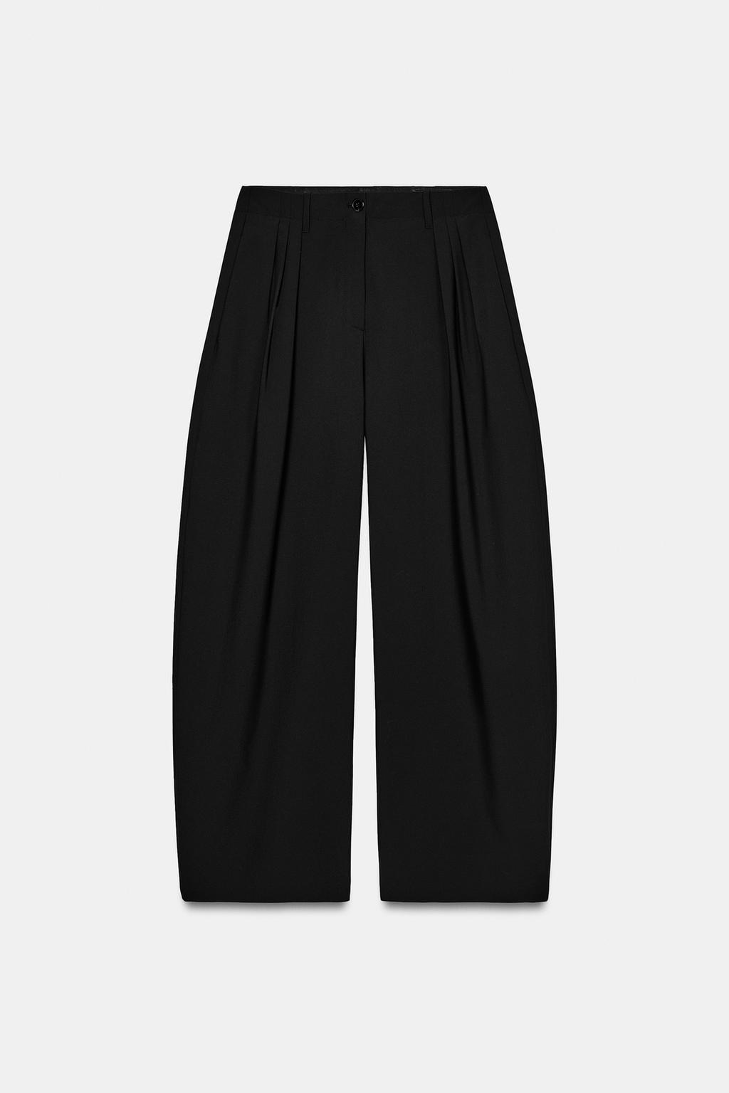 БРЮКИ WIDE LEG С ЗАЩИПАМИ — ZW COLLECTION