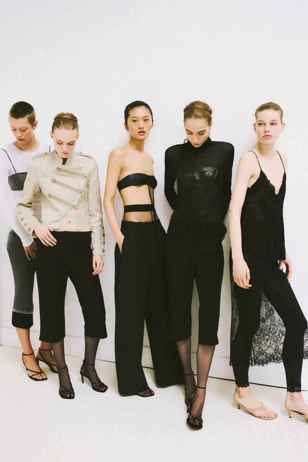 БРЮКИ WIDE LEG С ЗАЩИПАМИ — ZW COLLECTION