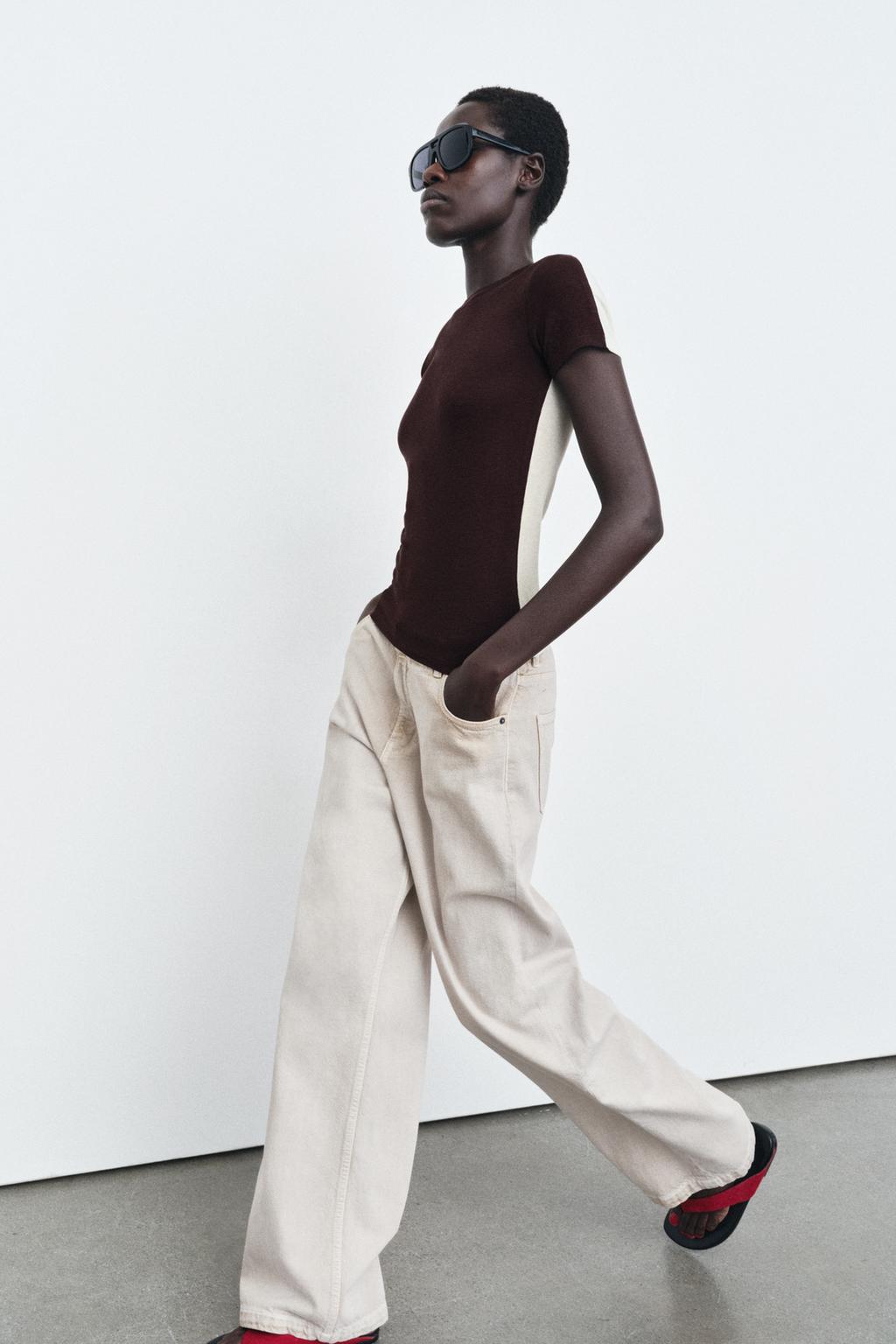 КОМБИНИРОВАННАЯ ФУТБОЛКА С КОРОТКИМИ РУКАВАМИ