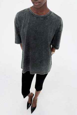 Футболка с эффектом потертости BILLOS- Заказать в России