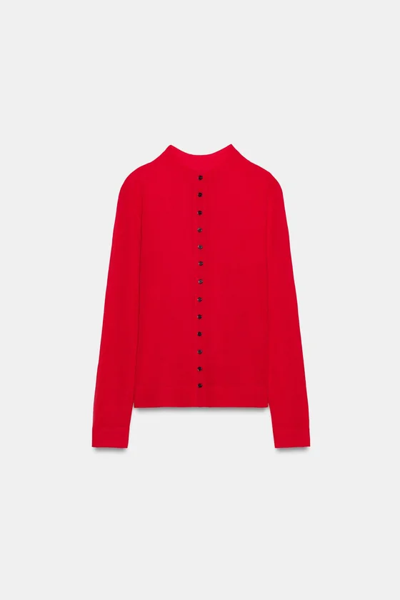 КАРДИГАН ИЗ СВЕРХТОНКОГО ТРИКОТАЖА