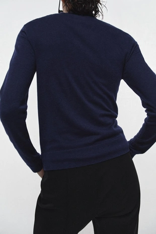 Ink blue | 2142/081/430 - Zara Кардиган из сверхтонкого трикотажа