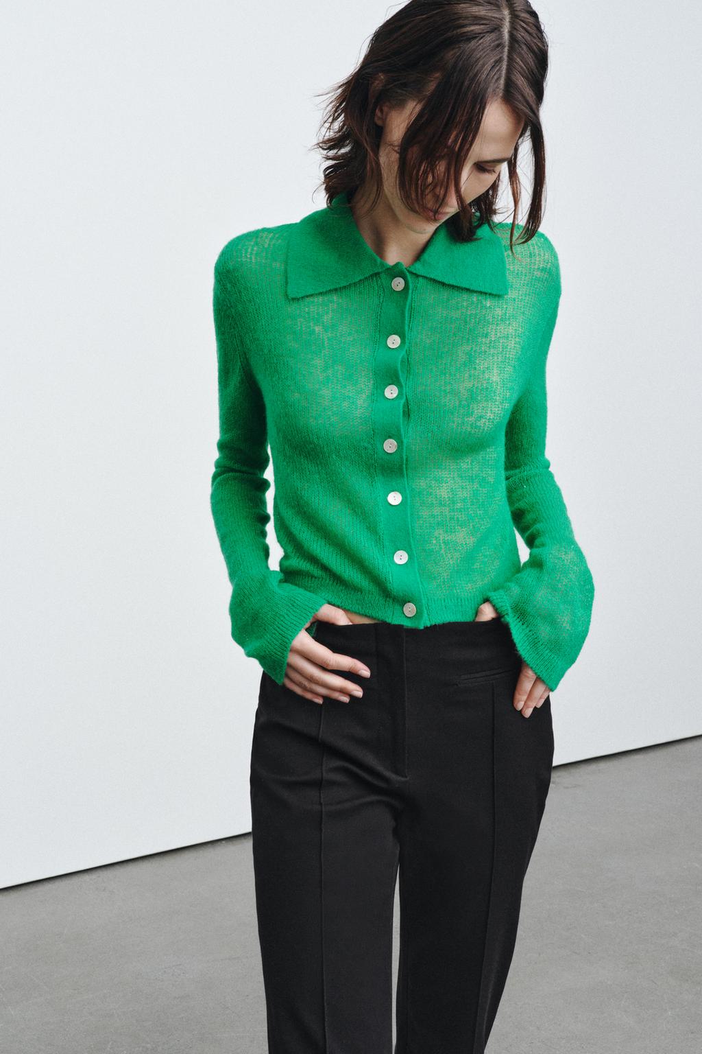 КАРДИГАН С ВОРОТНИКОМ ПОЛО